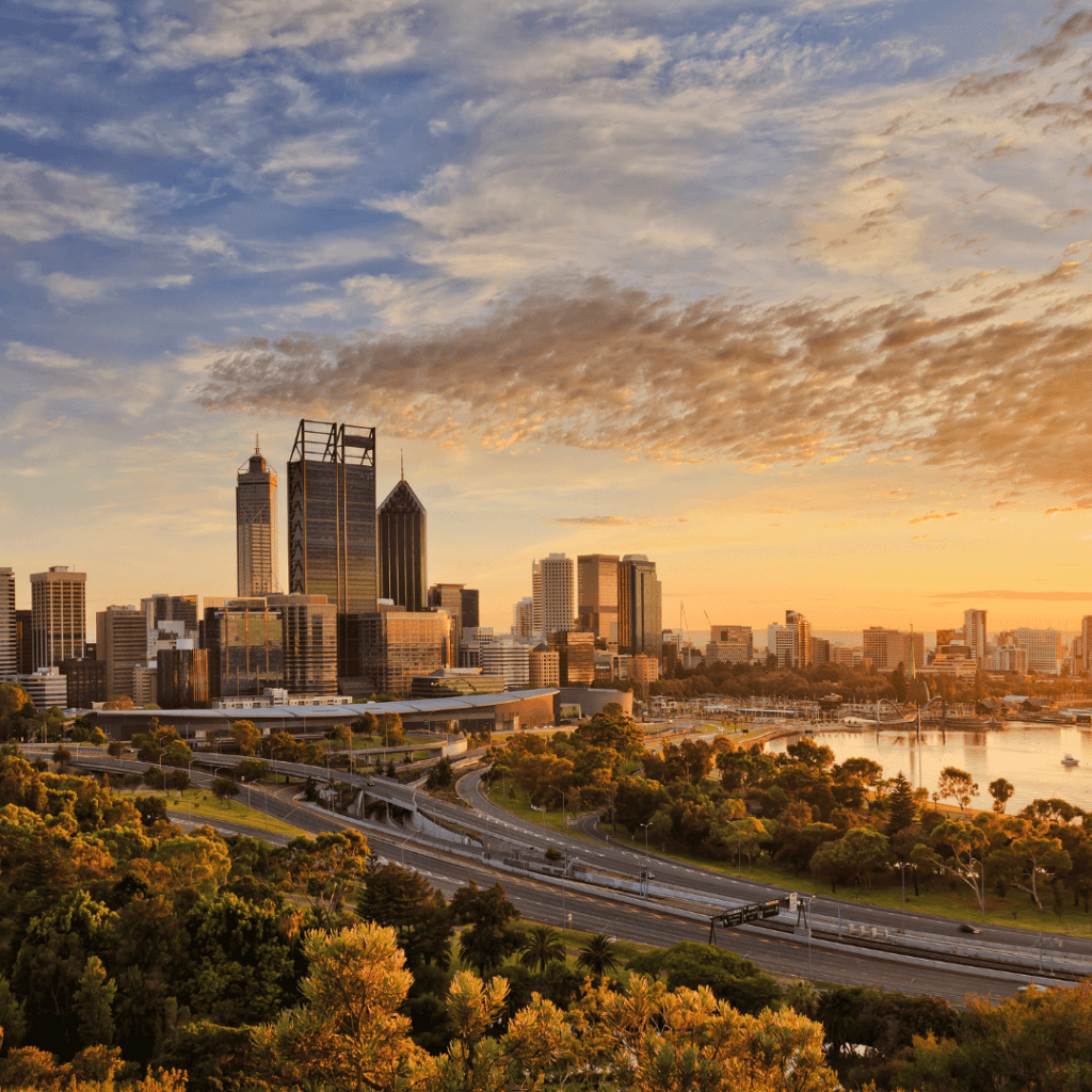 perth, área regional